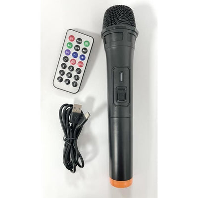 Cassa karaoke - INOVALLEY - RGB - 800 Watt - Bluetooth V5.0 - Microfono wireless incluso - Durata della batteria da 2 a 3 ore - LED