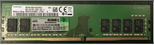 8GB DDR4-2666 Unbuffered DIMM