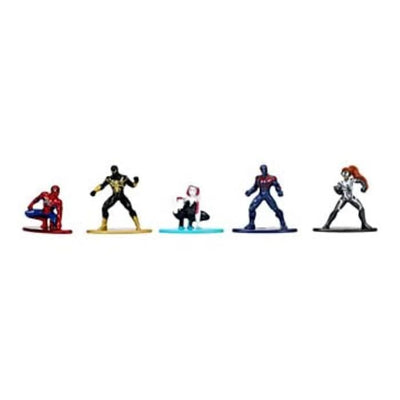 Cofanetto Spiderman - 18 figurine in metallo da 4 cm - Personaggi dell'universo di Spiderman