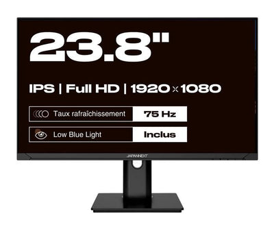 Schermo PC - JAPANNEXT - 23.8 FHD - IPS - 60Hz - Supporto ergonomico