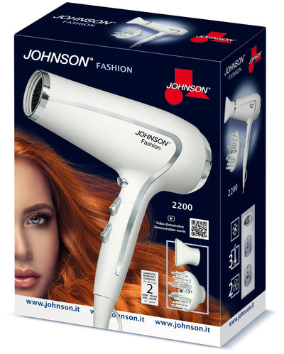 Asciugacapelli Professionale 2200W 6 Combinazioni Aria Fredda Diffusore Nuovo