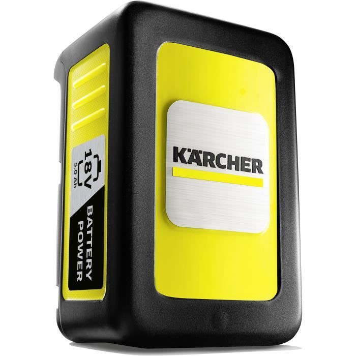 Batteria KARCHER Power 18V/5 Ah - Schermo LCD - Impugnature antiscivolo