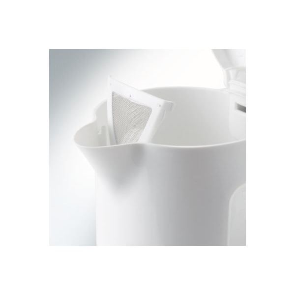 Bianco bollitore da viaggio