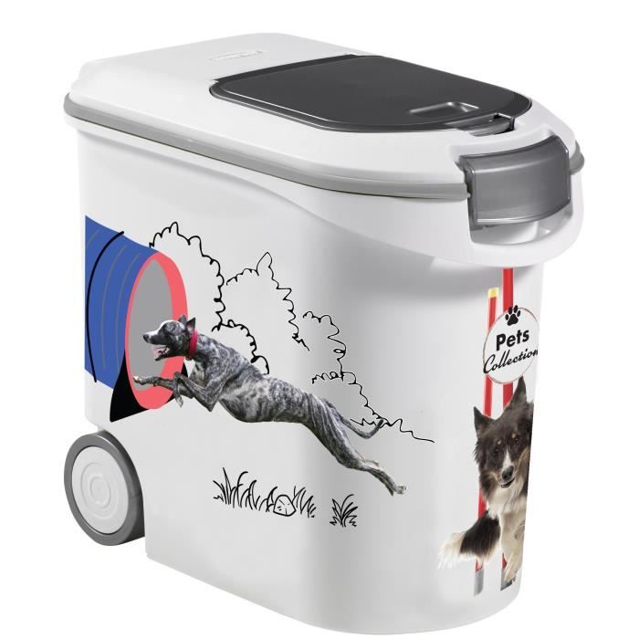 Contenitore per crocchette CURVER - 35L/12 kg - COLLEZIONE ANIMALI - Per cani