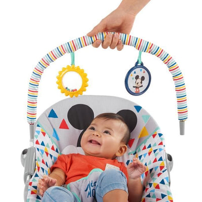 DISNEY BABY Sedia a sdraio Topolino con seduta vibrante Happy Triangles