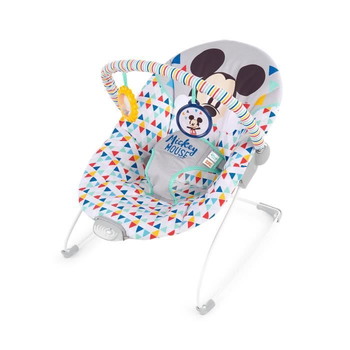 DISNEY BABY Sedia a sdraio Topolino con seduta vibrante Happy Triangles