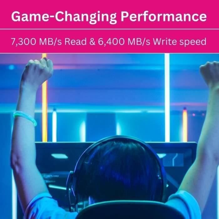 SSD - KIOXIA - EXCERIA PRO - 2 TB, M.2, 7300 MB/s in lettura, 6400 MB/s in scrittura, per laptop