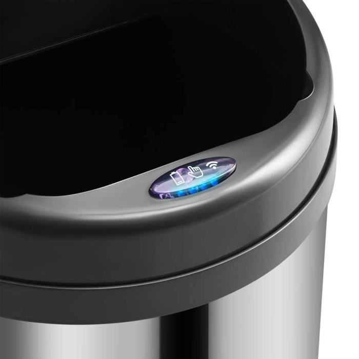 KITCHEN MOVE Pattumiera da cucina automatica - Acciaio inox - Argento - 50L ARTIC