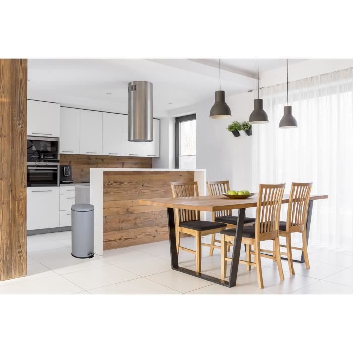 CUCINA MOVE Pattumiera da cucina a pedali URBAN 30L - Grigio acciaio