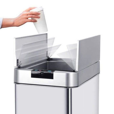 CUCINA MOVE Pattumiera automatica SILVERLAKE - 60L - Acciaio inox con reggette