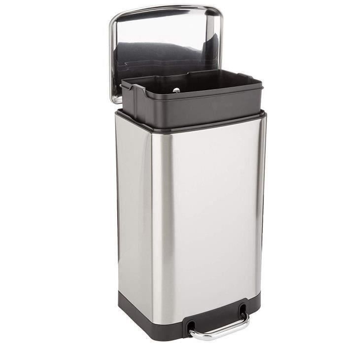 Pattumiera a pedale KITCHEN MOVE GREENWICH - 30L - Acciaio inox