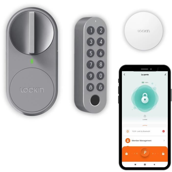 Kit serratura porta anteriore - KONYKS - Lockin G30 Pro - Digicode e hub inclusi