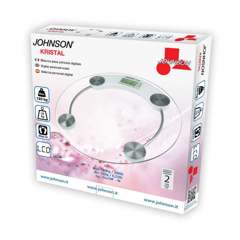 Bilancia Pesapersone Digitale Design Alta Precisione 180 Kg 4 Funzioni Extra