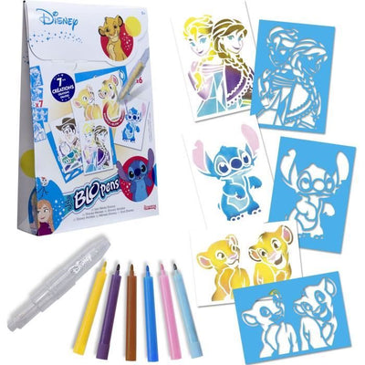 Blopens - LANSAY - Eroi Disney - 7 stencil - Dai 5 anni in su