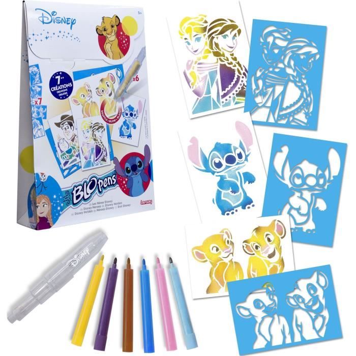 Blopens - LANSAY - Eroi Disney - 7 stencil - Dai 5 anni in su