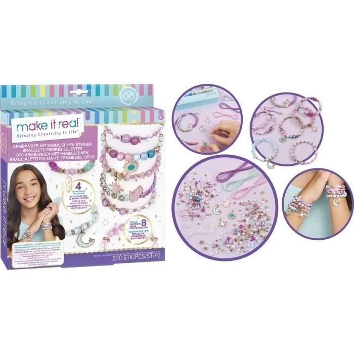 Gioco di creazione di gioielli - LANSAY - 41322 - Make It Real - Bracciali in pietra celeste