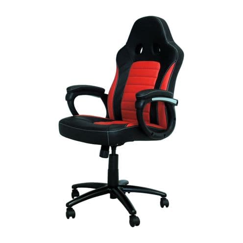 LC-Power CL-RC-BR sedia da gaming nero-rosso