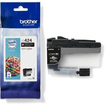 Cartuccia d'inchiostro LC424BK - BROTHER - 750 pagine nero ad alto rendimento - Per DCP-J1200W