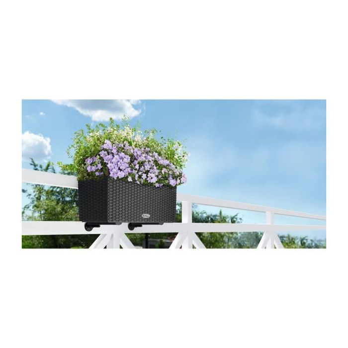 Giardiniera - Lechuza - Balconera Cottage 50 - Granito - Rettangolare - Con riserva d&
