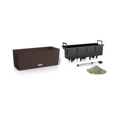 Jardiniere - Cottage Balconera 50 - Kit completo - Moka - 8 L - LECHUZA