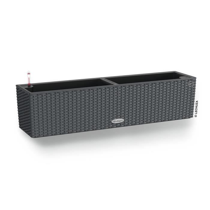 Jardiniere - Cottage Balconera 80 - Kit completo - Granito - 12L - LECHUZA