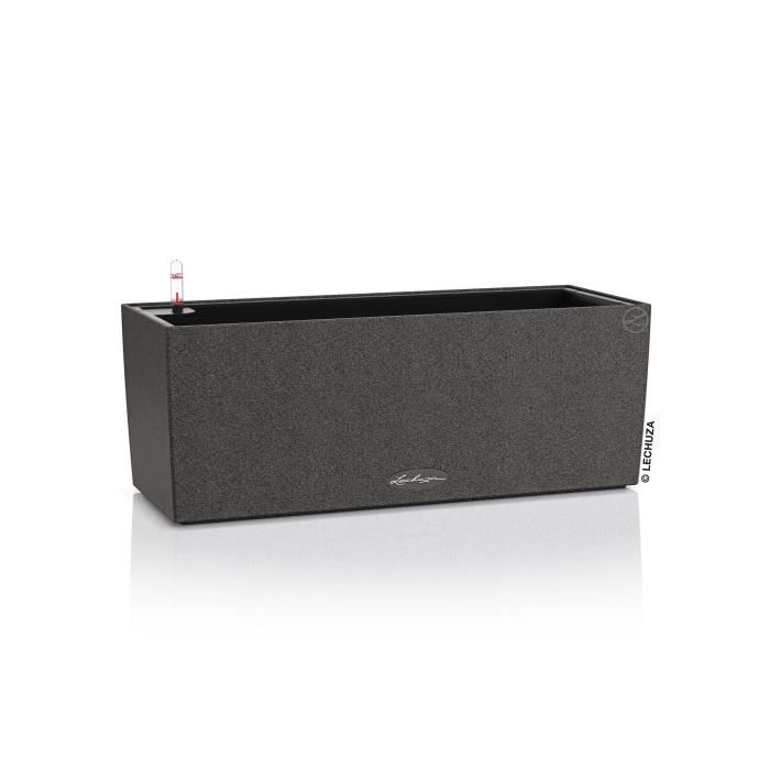 LECHUZA Jardiniere BALCONERA Stone 50 ALL-IN-ONE Nero