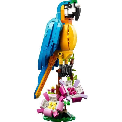 CREATORE LEGO 3-in-1 31136 pappagallo esotico, figurine per animali della giungla, con rana e pesce