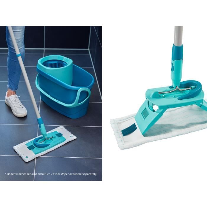 LEIFHEIT Clean Twist M Ergo micro duo 52123 Fodera di ricambio in microfibra per mocio piatto, pulisce delicatamente e assorbe