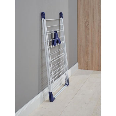 LEIFHEIT 81408 Essiccatore su piedini di apertura a chiusura semiautomatica 20 metri CLASSIC 200 Flex bianco e blu