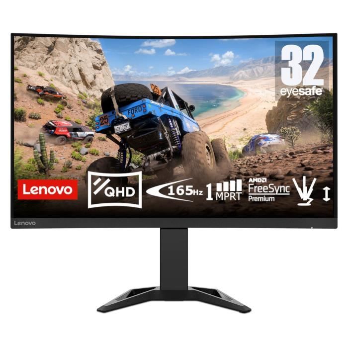 Monitor per PC da gioco curvo LENOVO Legion G32qc-30  32 2K QHD - 165Hz - 1ms - HDMI - FreeSync Premium