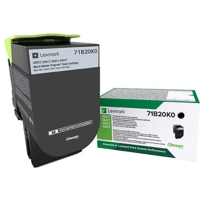 Cartuccia d'inchiostro nero LEXMARK - Programma di restituzione - Compatibile con CS / CX 317, 417, 517