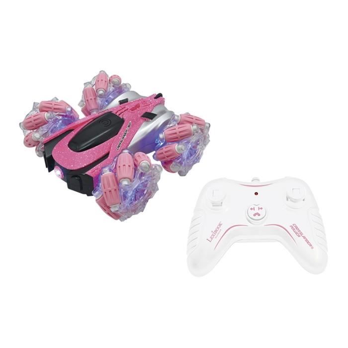 Crosslander 360+ - Auto telecomandata fuoristrada rosa luminosa, programmabile e ricaricabile.