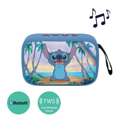Altoparlante Bluetooth portatile Stitch con finitura in tessuto