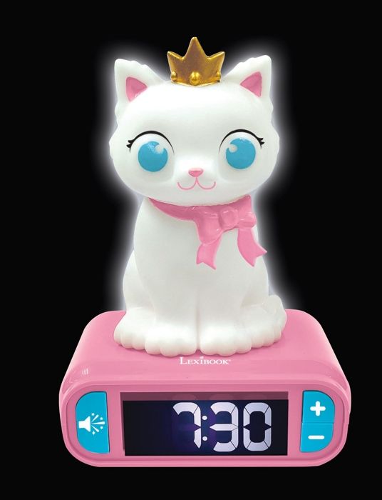 3D Cat Night Light Sveglia ed effetti sonori