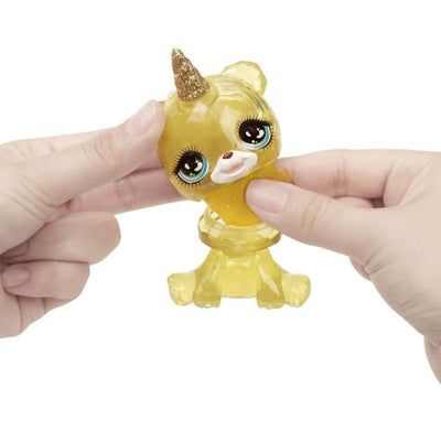 Bambola d'alta moda arcobaleno con kit di slime e animale domestico - Sunny (Giallo) - Bambola glitterata da 28 cm con kit di slime e animale domestico