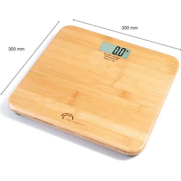 Bilancia personale - LITTLE BALANCE - 8745 - Riparabile tramite USB - 150 kg / 100 g - My bambù
