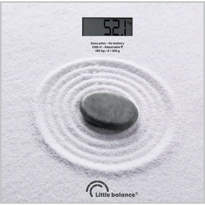 Bilancia pesapersone - LITTLE BALANCE - USB-C - Zen