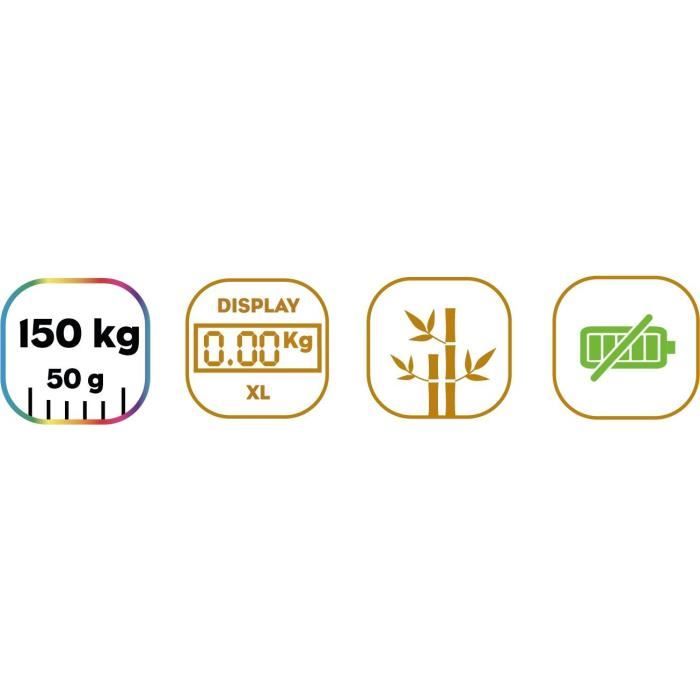 Bilancia da bagno - LITTLE BALANCE - Automatic Kinetic - Bambù