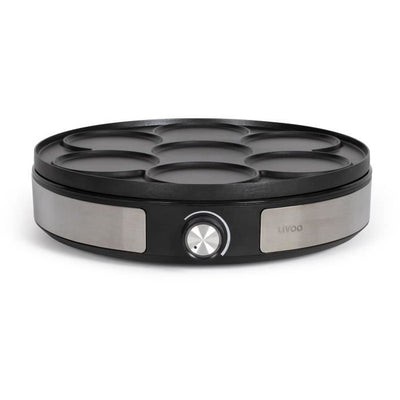 Crepiera reversibile - LIVOO - DOP247 - 1500W - Piastra reversibile: 1 x 33 o 7 x 10 cm - Antiaderente - Termostato regolabile