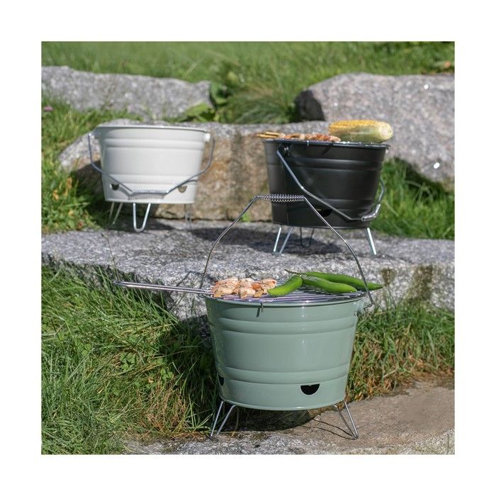 Barbecue portatile a carbonella - Livoo - DOC327V - Verde - Leggero - Pieghevole - Facile da pulire