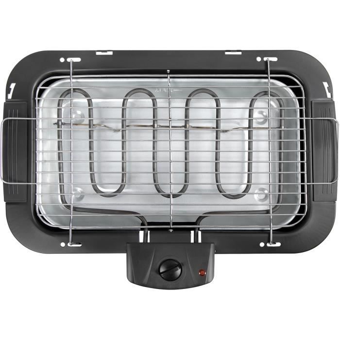 Barbacoa Eléctrica - LIVOO - DOM506 - 2200W - 2 en 1 - Termostato Ajustable - Negro