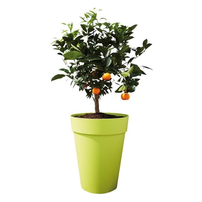 Vaso da fiori ELHO Loft Urban Round High 35 - Grigio -  34 x H 45 cm - per esterni - 100% riciclato