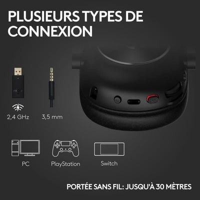 Cuffie da gioco - Wireless - LOGITECH G - PRO X 2 Lightspeed - Nere