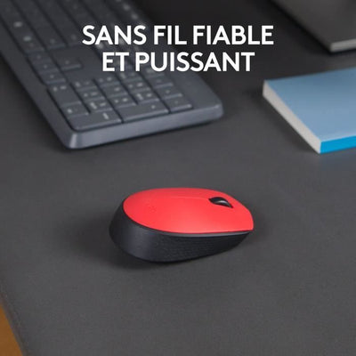Mouse wireless LOGITECH M171 rosso