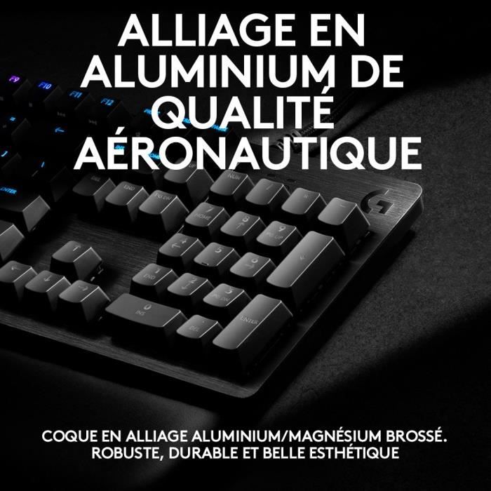 Logitech G - Tastiera da gioco - G513 meccanica - LIGHTSYNC RGB con interruttori GX Brown - Carbonio