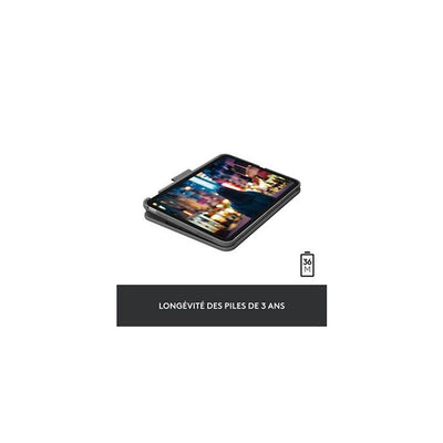 Custodia con tastiera integrata - LOGITECH - Slim Folio per iPad 10a generazione - Grigio Oxford