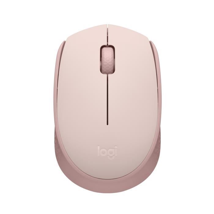 Logitech M171 Mouse wireless 2,4 GHz con mini -receiver USB, ottico, ambidestro -rosa seguire -up