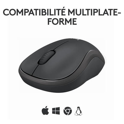 Logitech M240 Bluetooth mouse Bluetooth, wireless, compatto, portatile, monitoraggio fluido - Grafite
