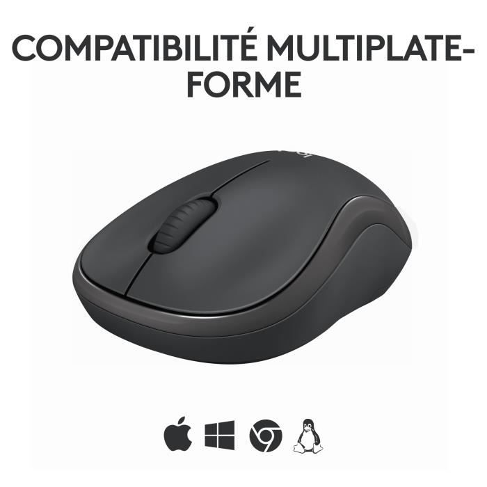 Logitech M240 Bluetooth mouse Bluetooth, wireless, compatto, portatile, monitoraggio fluido - Grafite