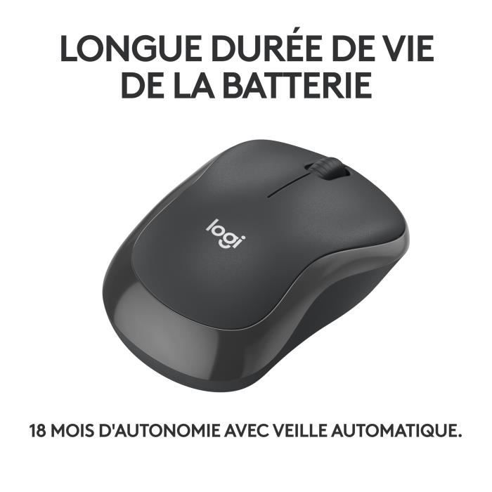 Logitech M240 Bluetooth mouse Bluetooth, wireless, compatto, portatile, monitoraggio fluido - Grafite